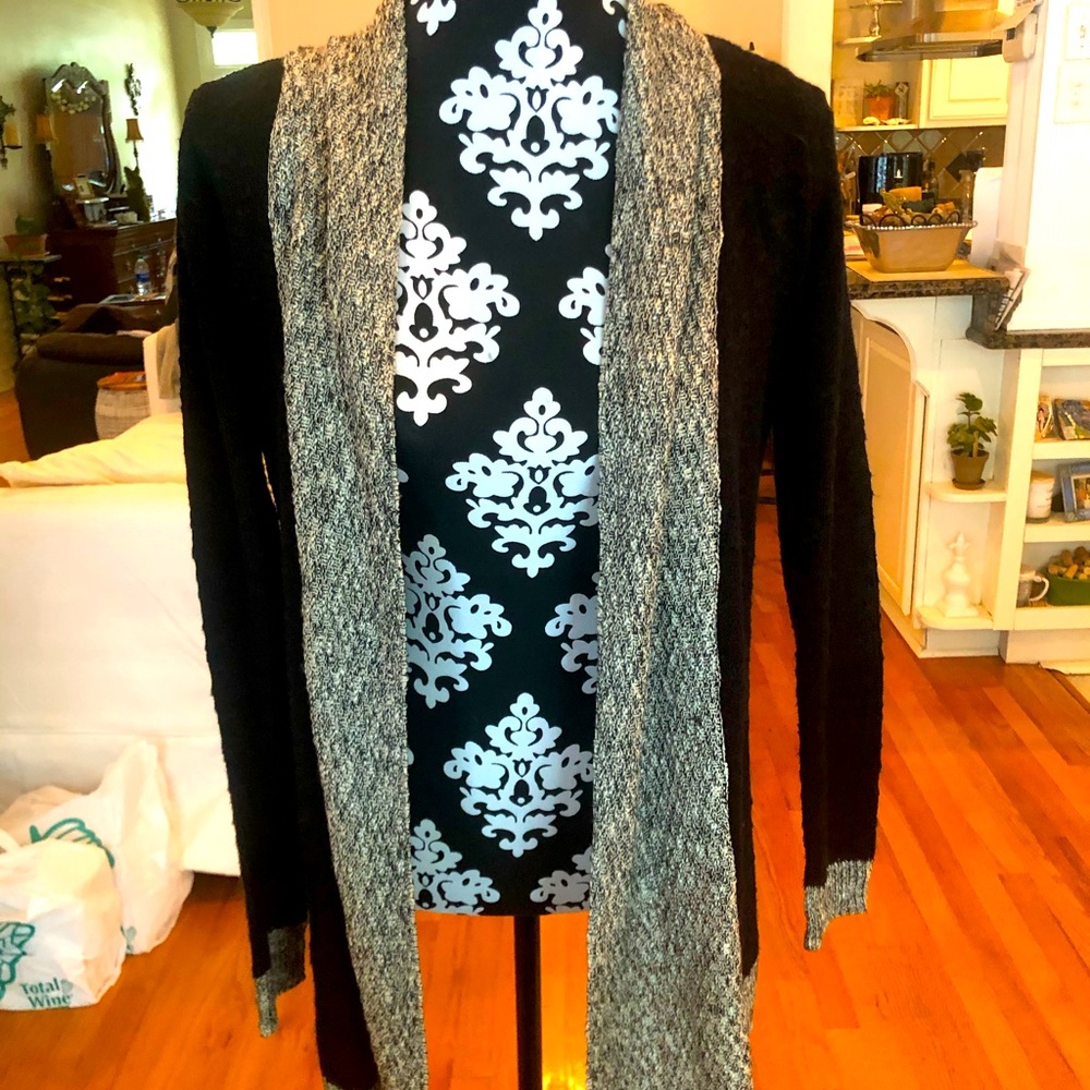 Black and grey cardigan